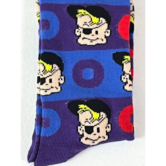Bazooka Joe Crew Socks Men’s 6–13 Gum Comic Graphic Funny Novelty Gift 1 Pair - Picture 3 of 5